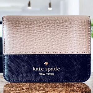NWOT Kate Spade Madison Saffiano Leather Bifold Wallet Toasted Hazelnut KC514